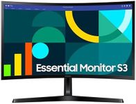 Samsung 24-inch FHD Black Curved Screen Monitor with 100 Hz Refresh Rate, Game Mode, Eye Saver Mode - (LS24D368GANXZA) [Canada Version]