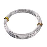 Fashewelry 32.8 Feet 15 Gauge Aluminum Wire Silver Bendable Metal Craft Wire for Beading Jewelry Craft Making