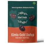 Khari Foods Premium Black Kimia Gold Dates, High Fibre, Soft Khajur/khajoor, Energy Booster, Clean Health Snacks (1kg)