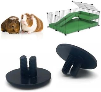 Plastic Ratchet Rivets - .73 in x .41 in (18.7 mm x 10.5 mm) - Construct Coroplast Guinea Pig or Hedgehog Habitats use for C&C Cages (Pack of 200) by Snout and Shell