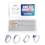 Invisible Ring Size Adjuster Set for Loose Rings,4 Styles Ring Reducer Jewelry Ring Resizer,6Pcs Gold/Silver Filled Metal Ring Guards &16 Pcs 8 Sizes Inserts &117Pcs Sticky Strips &4 Sizes Spirals