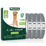 Woyamay 4 Pack Dog Collar, 32-Month Protection Collar for Dogs, Waterproof Adjustable Dog Collars for Small Medium Large Dogs Puppy, Comfortable & Light Dog Puppy Collar, One Size Fits All, Grey