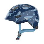ABUS Smiley 3.0 children's helmet - bike helmet with a low fit, child-friendly designs & space for a pigtail - for girls and boys