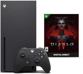 Microsoft Xbox Series X Diablo IV Bundle - Includes Xbox Wireless Controller - Up to 120 frames per second - 16GB RAM 1TB SSD - Experience True 4K Gaming - Comes with Digital Copy for Diablo IV