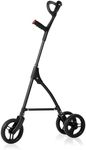 DAILYLIFE Rollator Walker for Seniors & Caregivers - Steerable Cane with 7.5" Wheels, Adjustable Height, Folding Design, Lightweight Aluminum Frame - Black
