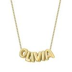 Personalized Puff Name Pendant 18k 