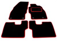 Car Magic 16442536016 Tailored Car Mats Black/Red