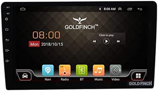 Goldfinch Audio 10 inch Full Touch Screen Android Car Stereo with GPS, Bluetooth, Wi-Fi, Navigation, Reverse Camera Support, Mirror Link
