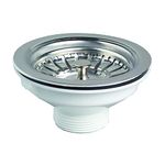 Kitchen Basin, Drain dopant Sink, Waste Screen Basket, Leech Plug Steel 90 mm 6/4 inches