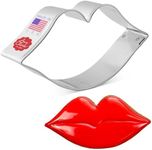 Lips Kiss Cookie Cutter, 4.25" Made in USA by Ann Clark