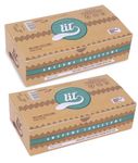 LIT AWESOME THREESOME King size organic Brown Rolling Paper - 50 Pack(Combo of 2 Box)