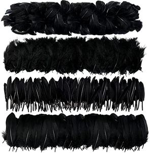 MWOOT 4 Estilos Surtidos de Plumas Artesanales (Negro)