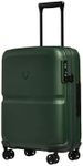 ANTLER - Single Stripe Hard Shell Cabin Suitcase, 55x40x20cm 39L, Lightweight, 4 Spinner Wheels - Adjustable Handle, Carry On Luggage Approved by easyjet, Ryanair & British Airways, TSA Lock - Green