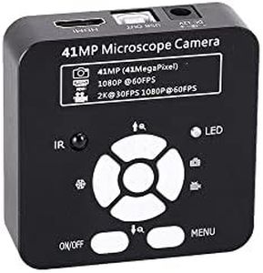 Cámara de microscopio industrial, cámara de microscopio 41MP TV HDMI Alta definición 1080P Video Microscopio USB C-Mount Cámara industrial para soldadura