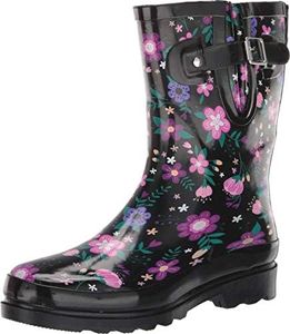 Western Chief Women's Mid-Height Waterproof Rain Boots, Blossoming Mid, 9