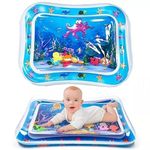 BABYLAMA Baby Kids Water Play Mat Toys Inflatable Tummy Time Leakproof Water Play Mat, Fun Activity Play Center Indoor and Outdoor Water Play Mat for Baby Random Design