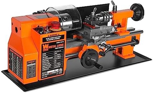Wen 7-by 12-Inch Benchtop Metal Lathe, Variable Speed, Two Direction (ML712)