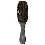 Diane Premium 100% Boar Bristle Wave Brush for Men and Barbers – Medium Bristles for Thick Coarse Hair – Use for Detangling, Smoothing, Wave Styles, Soft on Scalp, Restore Shine and Texture