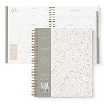 2024-2025 Simple Patterns Academic Planner by Bright Day, 8.75" x 7.25" Daily Planner, July 2024 - June 2025, Weekly Agenda Academic Planner 2024-2025, Monthly Tabs, Vertical View, Twin Wire Binding,