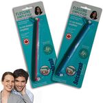 Pack of 2 Sulcabrush for a Couple or Family. Gum Care Dental Hygiene. Toothbrush to Remove Plaque, Floss and Promote Healthy Gums and Teeth. Brush for Flossing Simplified. Cleaner Mouth. Clinically Proven Effective.