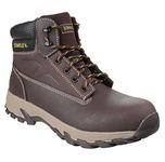 NEW MENS STANLEY TRADESMAN PRO SAFETY STEEL TOE CAP WORK APPRENTICE LEATHER BOOTS SHOES SZ (BROWN, uk_footwear_size_system, adult, men, numeric, medium, numeric_8)