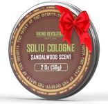 Viking Revolution Sandalwood Mens Solid Cologne Men 2 Oz - Men Solid Perfume with Sandalwood Cologne for Men - Balm Cologne for Mens Cologne Balm Travel Cologne Wax (1 pack, Sandalwood)