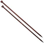 KnitPro 30 cm x 7 mm Cubics Single Pointed Needles, Rosewood