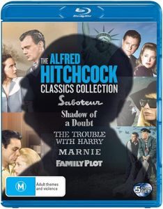 Alfred Hitchcock Classics Collection: Volume 2 (Saboteur/Shadow of a Doubt/The Trouble With Harry/Marnie/Family Plot) [Blu-ray]