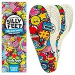 Insoles for Shoes | Replacement Shoe Inserts for Kids or Sole Inserts for Children & Toddler Size 2 Pairs Cut to Fit Soft Foam Gel (Candy Apple)