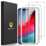 UNBREAKcable Screen Protector for iPhone X/XS/11 Pro [2-Pack], 9H Hardness Tempered Glass Screen Protector for iPhone X/XS/11 Pro, Easy Installation Frame, Case Friendly, 99.99% HD Clear, 5.8 inch