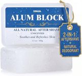 SOMADA Alum Block, Natural After Shave Care, 3.5 oz/100g - 1 Piece - Includes Travel Freindly Storage Case, Upgrade Your Shaving and Fight Razor Burn, Skin Care to Protect from Nicks and Cuts