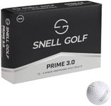 Snell Golf Prime 3.0 Golf Ball - 3 Piece Urethane Cover - 80-85 Compression Range (White)