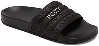 Roxy Womens Slippy Summer Beach Sandals Flip Flops Slides Sliders - 5 UK Black