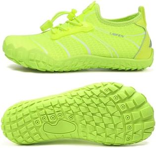 UBFEN Water Shoes for Kids Boys Girls Aqua Socks Barefoot Beach Sports Swim Pool Quick Dry Lightweight Toddler Little Big Kid G Light Green 13 Little Kid