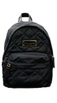 Marc Jacobs M0016679 Black/Gold Hardware Women's Quilted Nylon Mini Backpack, Black, Classic