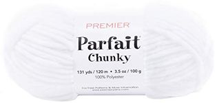 PREMIER YARNS White Yarn Parfait Chunky