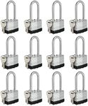 Travate Keyed Alike Padlocks, Nicke