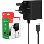 ECHTPower Charger for Nintendo Switch AC Adapter, Switch Charger Power Cable with 5ft USB Type C Cable 15V/2.6A Power Supply, Supports TV Mode and Dock Station