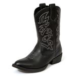 Deer Stags Ranch Western Boot, Black, 5 UK