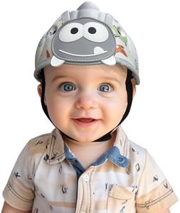 Domayllay Baby Helmet for Crawing Walking,Soft Infant Safety Helmet,Baby Helmet 1-2 Years for Anti-Fall Head Protector,Adjustable, Breathable Toddler Helmet (Gray, Adjustable size)