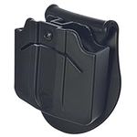 Orpaz Defense Tactical Adjustable 360 Rotation Retention Double Magazine Pouch Paddle Holster for Steel mags fits CZ/Walther P88 - P99 Walther PPQ M1 M2 /SIG SAUER 226-229 /S&W- GNUM- M&P 9-40 -357