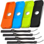 Cozihom Siri Remote Cover, Apple TV Remote Case, Soft Silicone Protective Cover, Shock Proof Colorful Skin with Anti-Dropping Strap fit for Apple TV Remote Controller, 4K/ 4th Generation, 4 PCS
