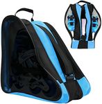 FOUUA Roller Skate Bag - Unisex Ice Skate Bag with Adjustable Shoulder Strap - Breathable Oxford Cloth Skating Shoes Storage Bag Without Unpleasant Smell Roller Skate Accessories (Blue)