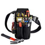 Copechilla Tool Pouches Electrician Professional and Belts,23X13X5CM,15 Pockets,Black,Material Double Layer Thickening 600D Oxford,Heavy Duty 10 KG, for Electrician,Technical Maintenance