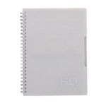 Navneet Youva HQ | Single Subject Book - Grey with PP cover | For office and personal use | Wiro/Spiral Bound | Single Line | A5 Size - 14.8 cm x 21 cm | 160 Pages | Pack of 1