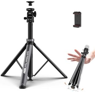 COMAN MT68 Light Stand, Auto Open 83.4" Adjustable Portable Photography Light Stand, Phone Tripod with Quick Release Ball Head 1/4 Screw, Suit for Octabox Video Light DSLR Camera