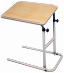 Aidapt Overbed and Chair Table Desk With Hygienic Laminated Easy Clean Top, Height and Angle Adjustment For Writing, Eating, Reading and Hobbies. Fitted With Anti Slip Feet