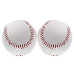 2PCS Unmarked Baseball Official League Individual Baseball Standard Size 9inch Soft Practice Autographs League Competition Ball for League Play Practice Training