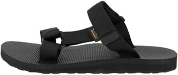 Teva Mens Universal Slide Open Toe Adjustable Slide Sandals Black 8 Medium (D)