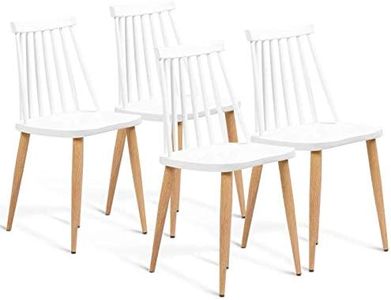 IDMarket - Lot de 4 chaises Lily Blanches pour Salle à Manger